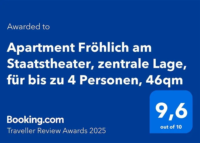 Froehlich Am Staatstheater, Zentrale Lage, Fuer Bis Zu 4 Personen, 46qm * Cottbus